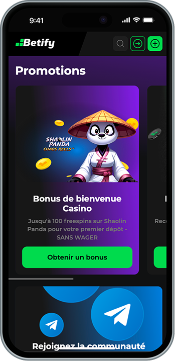Promotions sur notre casino français betify.sh2